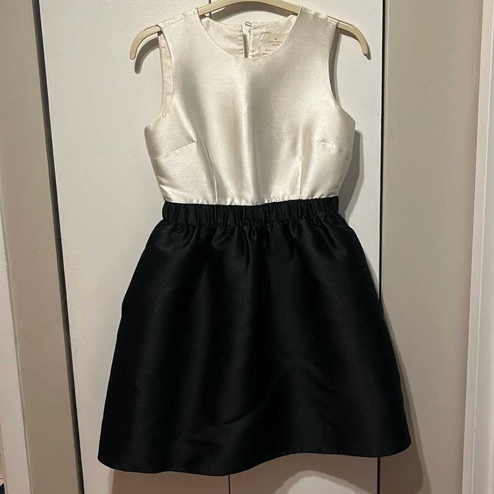 Kate spade sleeveless dress, black and white